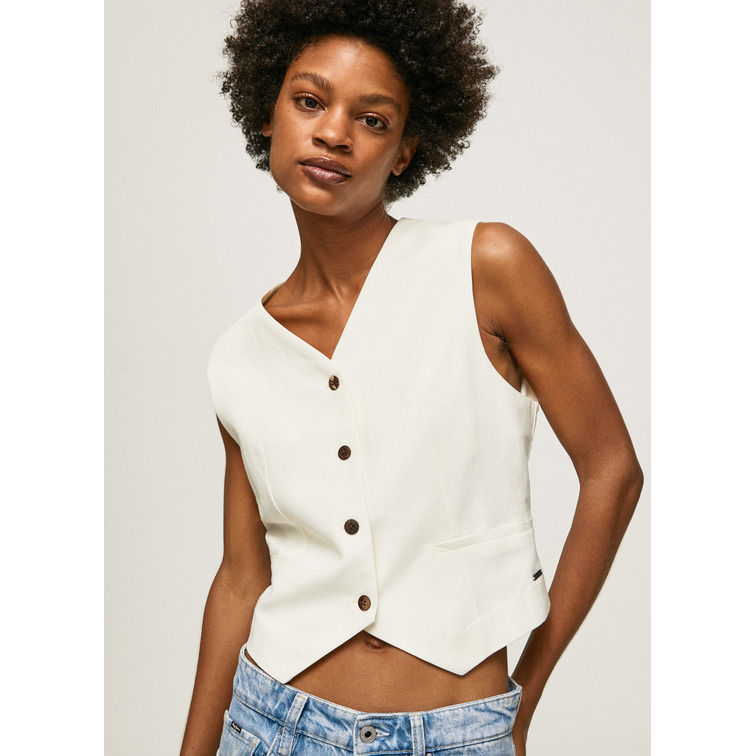 CHALECO TEJIDO COMBINADO MUJER PEPE JEANS ADITI