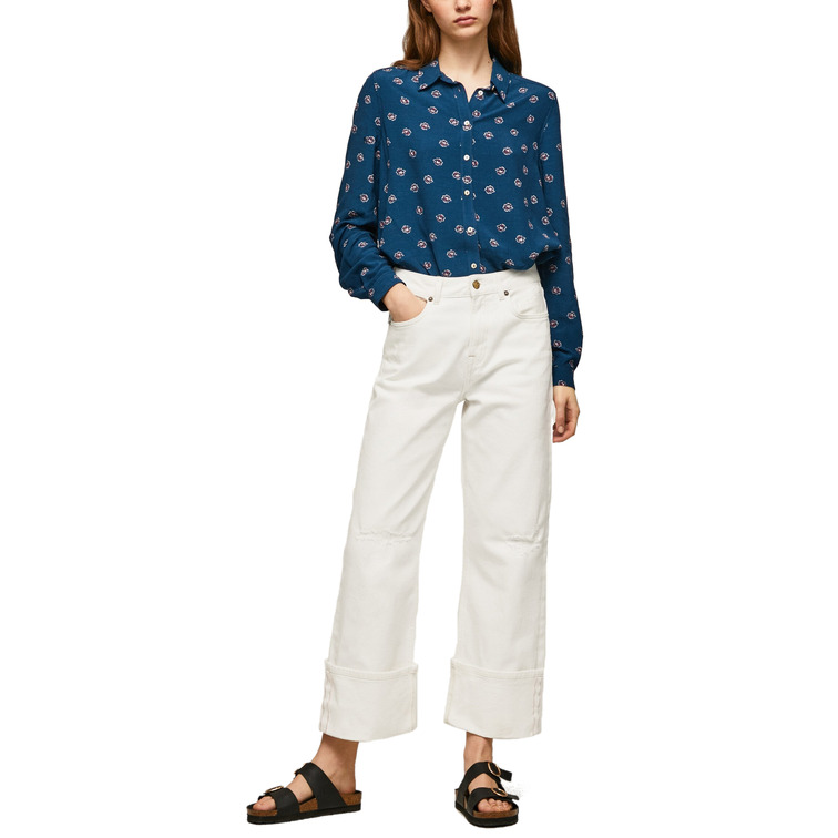 CAMISA MANGA LARGA FLORES MUJER PEPE JEANS BILLIE