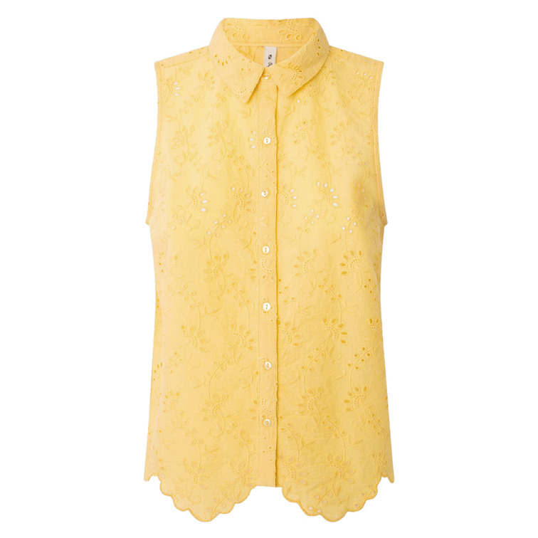 CAMISA MANGA SISA DETALLES CALADOS MUJER PEPE JEANS ERIS