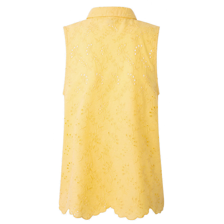 CAMISA MANGA SISA DETALLES CALADOS MUJER PEPE JEANS ERIS
