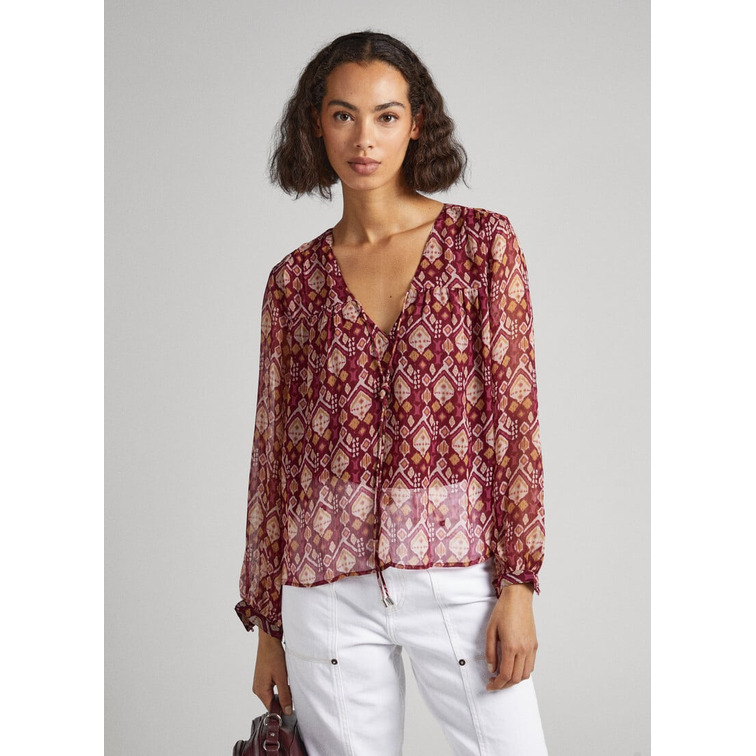 BLUSA ESCOTE OJO DE CERRADURA MUJER PEPE JEANS GENNY