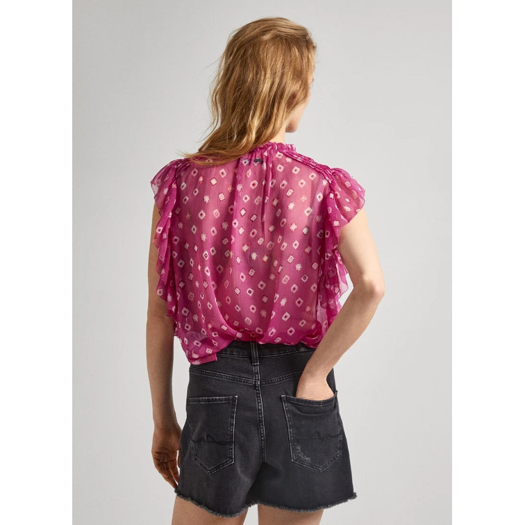 BLUSA CHIFÓN SEMITRANSPARENTE MUJER PEPE JEANS