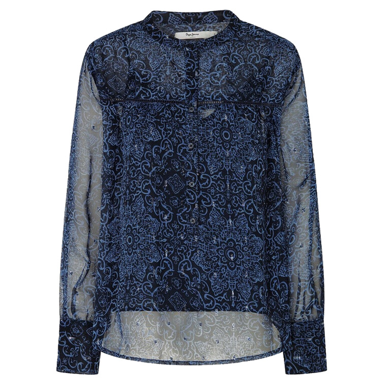 BLUSA CHIFÓN CON DETALLES FLORALES MUJER PEPE JEANS