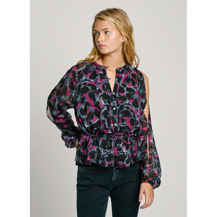 BLUSA TEJIDO CHIFÓN MUJER PEPE JEANS ESTAMPADO FLORAL