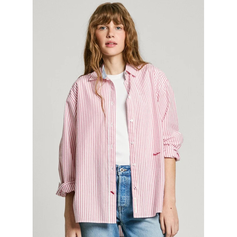 CAMISA A RAYAS MUJER PEPE JEANS FIT HOLGADO