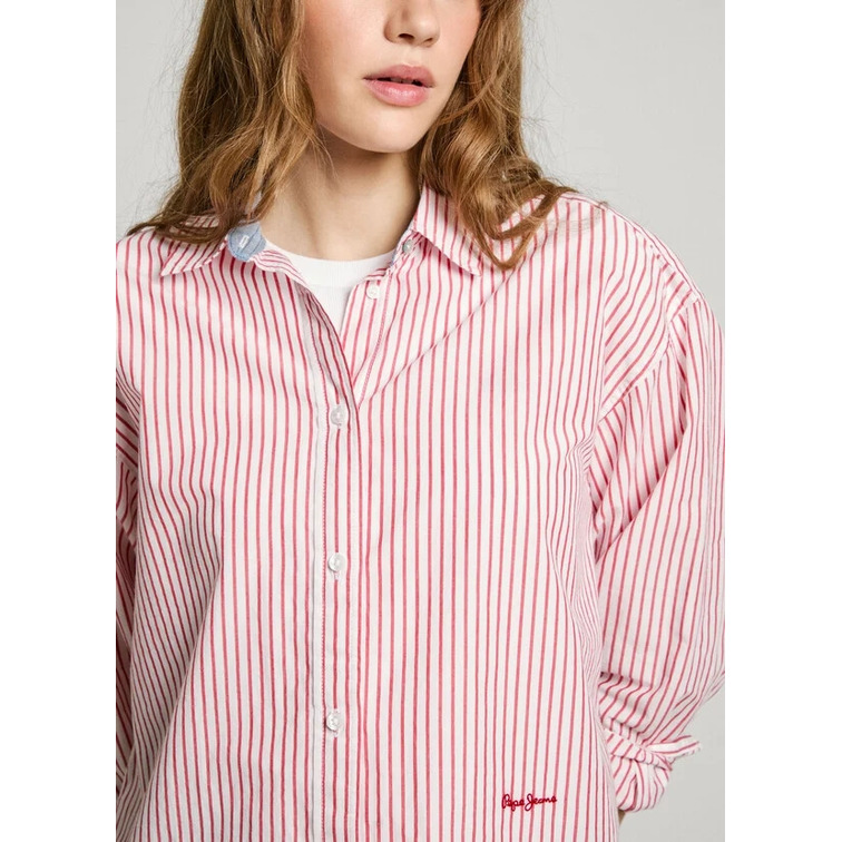 CAMISA A RAYAS MUJER PEPE JEANS FIT HOLGADO
