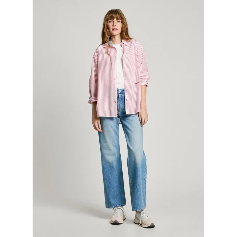 CAMISA A RAYAS MUJER PEPE JEANS FIT HOLGADO