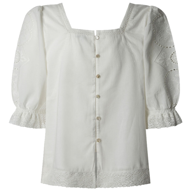 BLUSA VOILE MUJER PEPE JEANS DETALLES BORDADOS