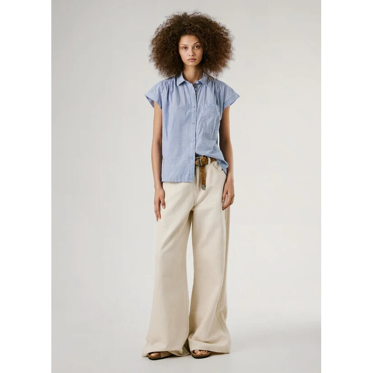 CAMISA DE RAYAS MUJER PEPE JEANS MARGA CORTA