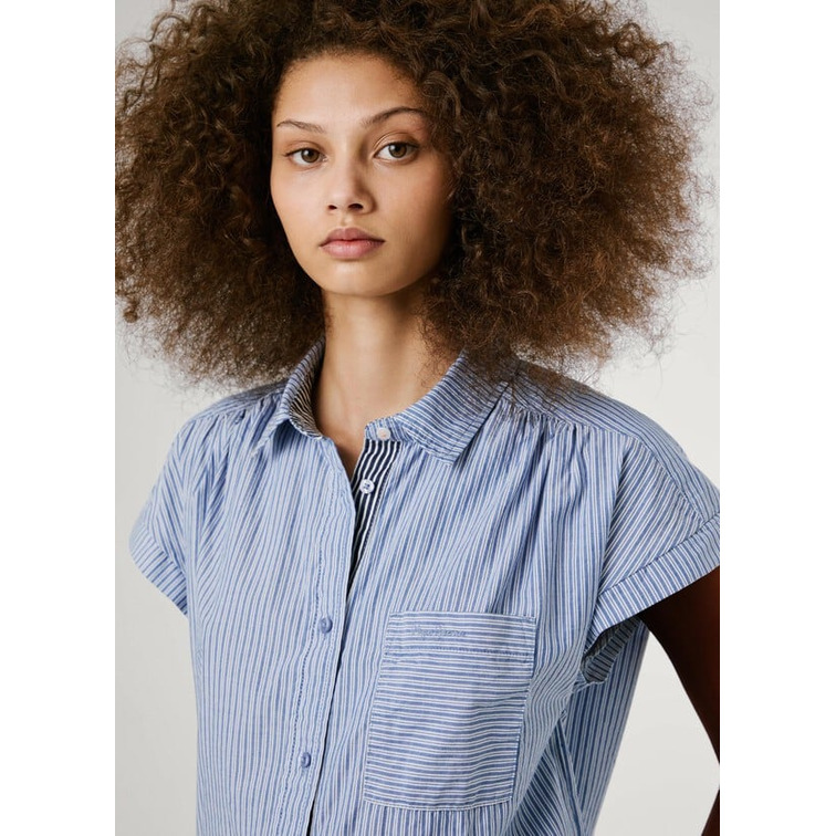 CAMISA DE RAYAS MUJER PEPE JEANS MARGA CORTA