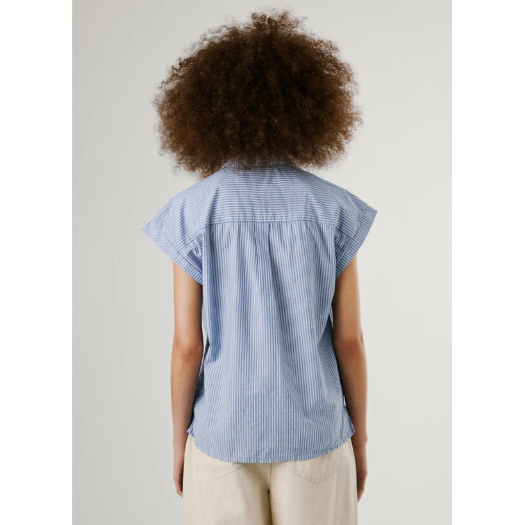 CAMISA DE RAYAS MUJER PEPE JEANS MARGA CORTA
