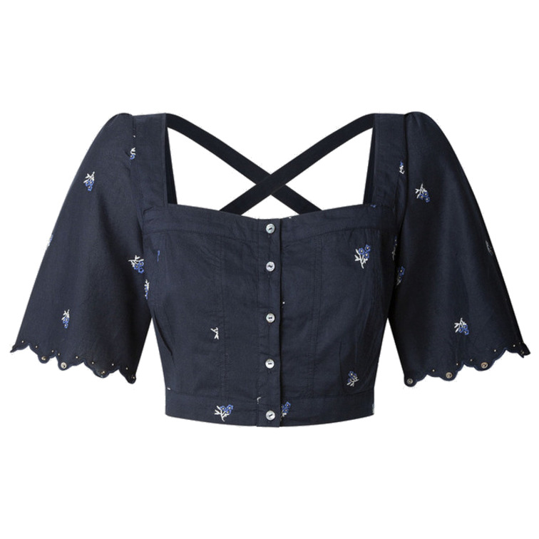 TOP MUJER PEPE JEANS BORDADO DE FLORES