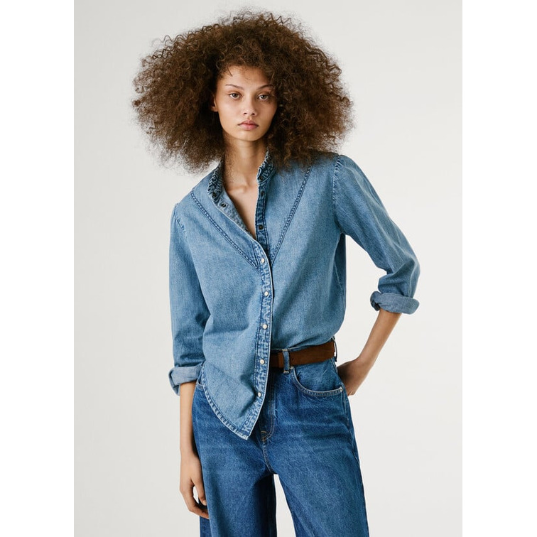 POLO MUJER  PEPE JEANS REGULAR DENIM BLOUSE