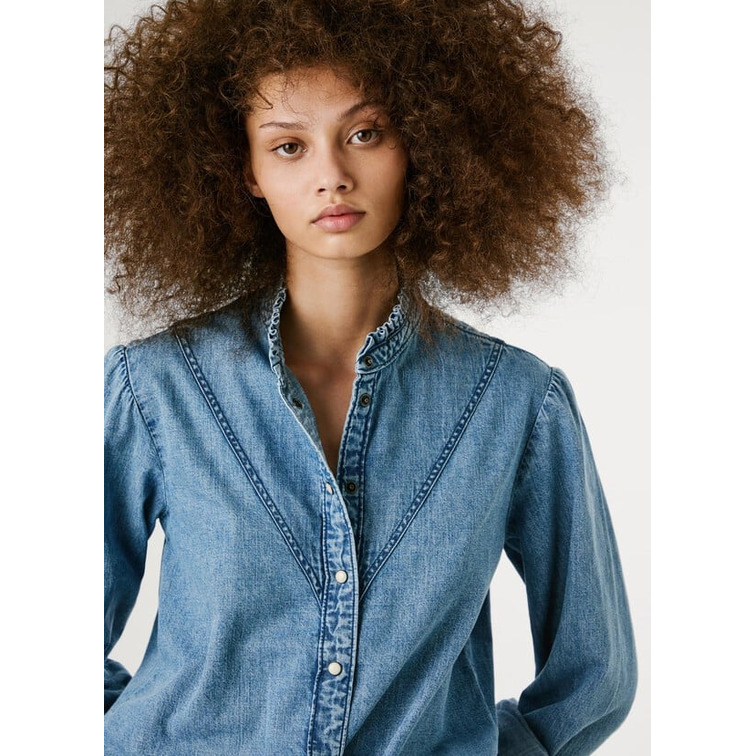 POLO MUJER  PEPE JEANS REGULAR DENIM BLOUSE