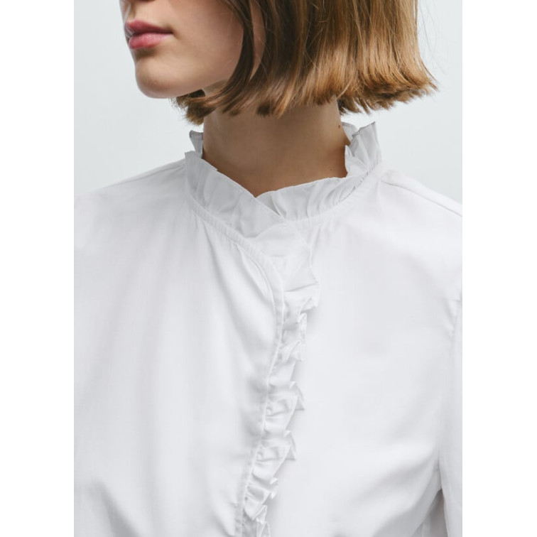 BLUSA POPELÍN MUJER PEPE JEANS CON VOLANTES