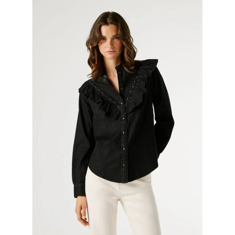 BLUSA DENIM MUJER PEPE JEANS FIT REGULAR