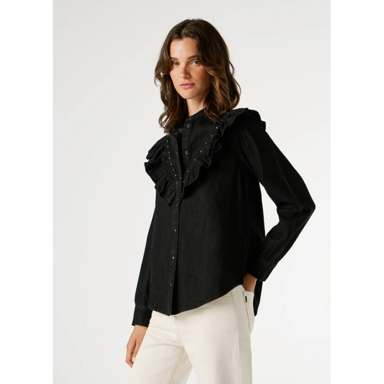 BLUSA DENIM MUJER PEPE JEANS FIT REGULAR