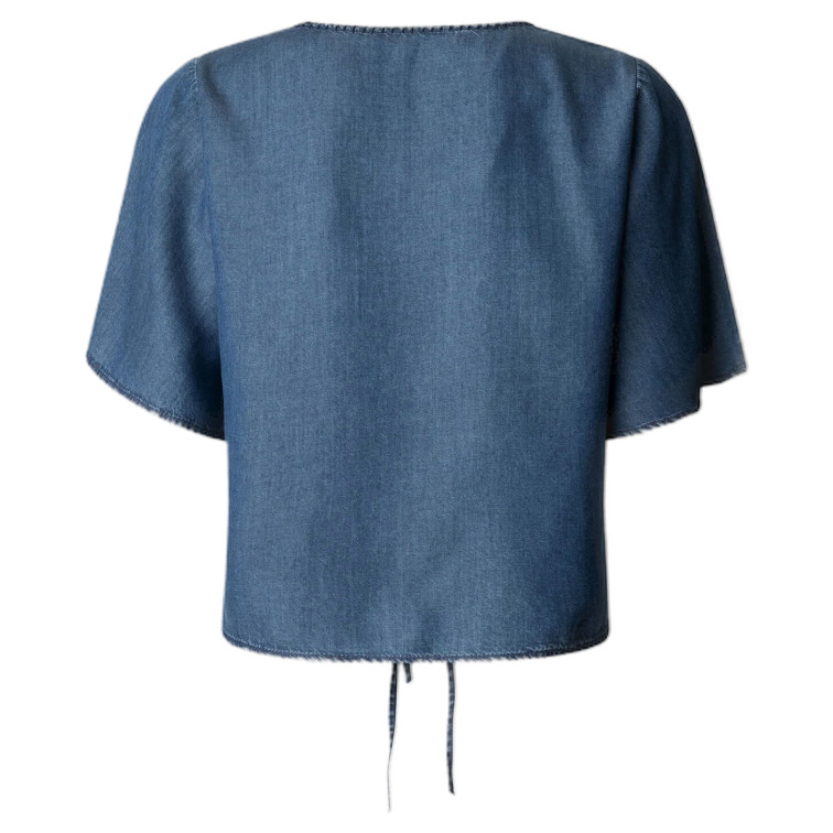 BLUSA FLUIDA MUJER PEPE JEANS CON DETALLES BORDADOS