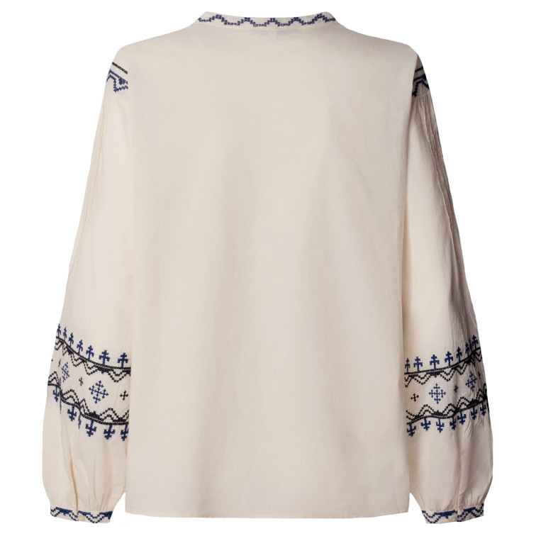 BLUSA MUJER PEPE JEANS CON DETALLES BORDADOS