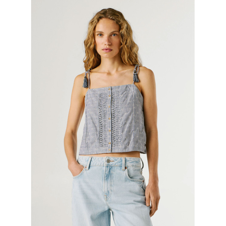 TOP TIRANTES MUJER PEPE JEANS DE RAYAS