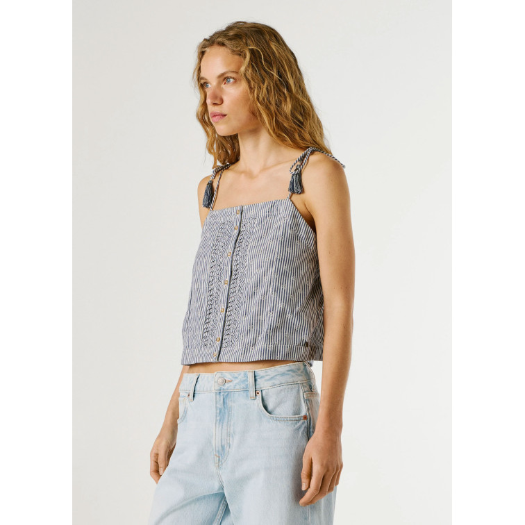 TOP TIRANTES MUJER PEPE JEANS DE RAYAS