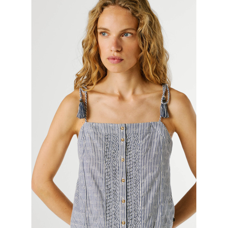 TOP TIRANTES MUJER PEPE JEANS DE RAYAS