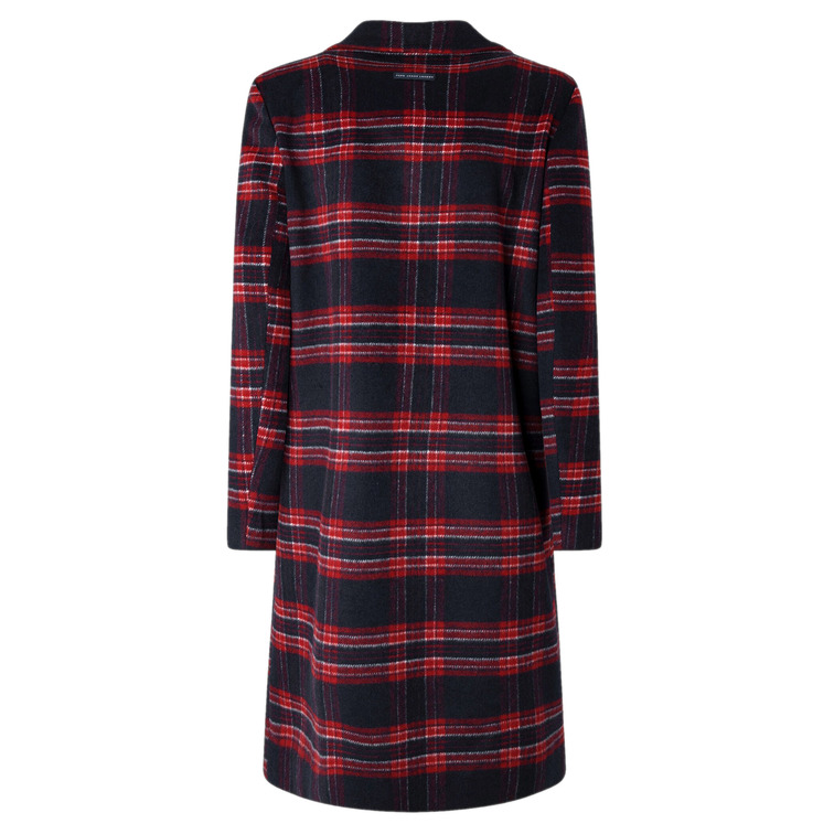 ABRIGO LARGO DE CUADROS MUJER PEPE JEANS AILEEN