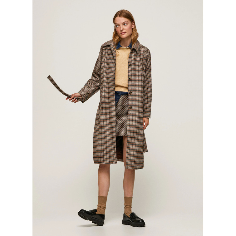 ABRIGO MIDI CON CINTURÓN MUJER PEPE JEANS AMANDA