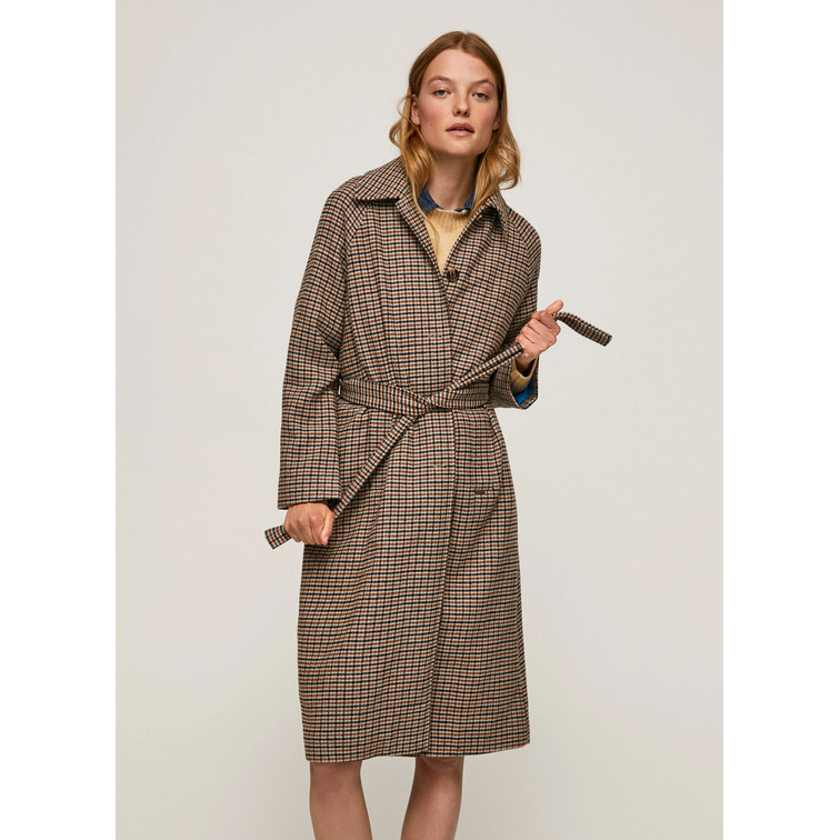ABRIGO MIDI CON CINTURÓN MUJER PEPE JEANS AMANDA