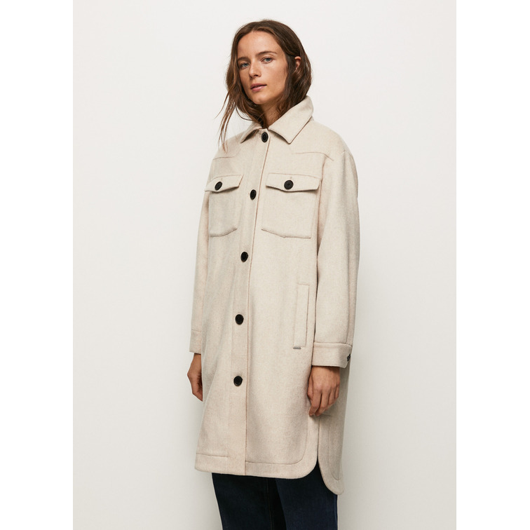 SOBRECAMISA LARGA DE SARGA MUJER PEPE JEANS VERUKA