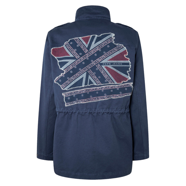 PARKA ALGODÓN ESTAMPADO UNION JACK MUJER PEPE JEANS SCARLETT