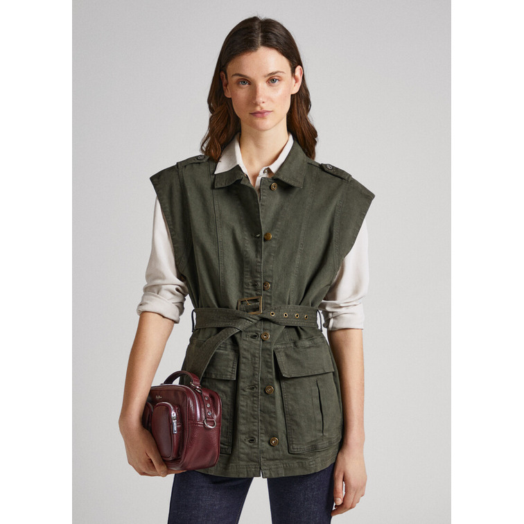 CHALECO CON CINTURÓN MUJER PEPE JEANS JOLINA