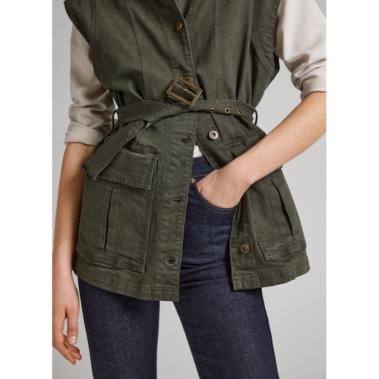 CHALECO CON CINTURÓN MUJER PEPE JEANS JOLINA