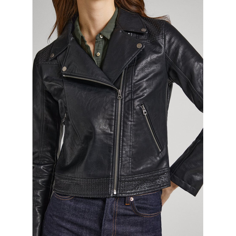 CAZADORA BIKER MUJER PEPE JEANS MASIE