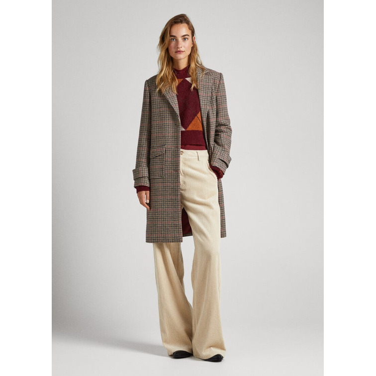 ABRIGO MEZCLA DE LANA PATA DE GALLO MUJER PEPE JEANS ROSALIA