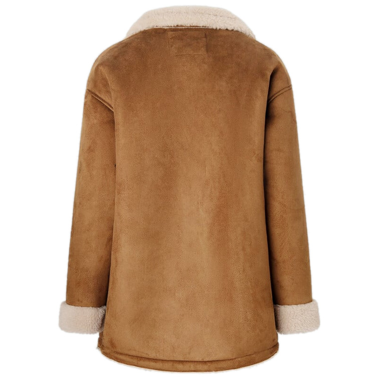 ABRIGO ANTE CON FORRO BORREGUITO MUJER PEPE JEANS ROSE