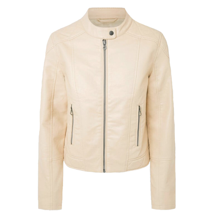 CAZADORA BIKER EFECTO PIEL MUJER PEPE JEANS