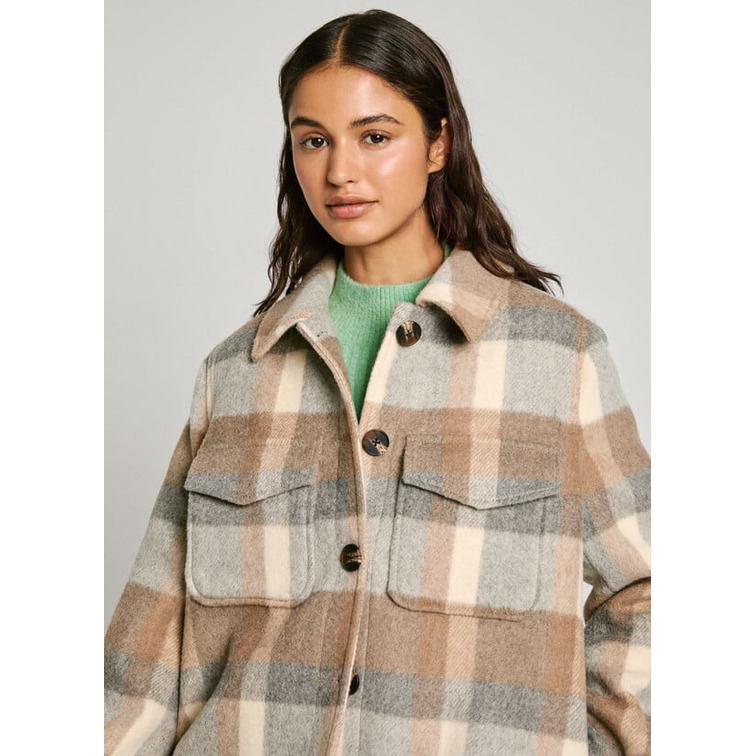 SOBRECAMISA MUJER PEPE JEANS DE CUADROS