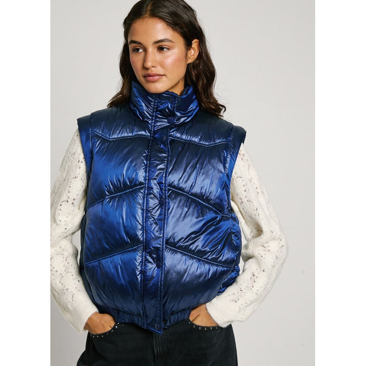 PLUMÍFERO METALIZADO MUJER PEPE JEANS MANGAS DESMONTABLES