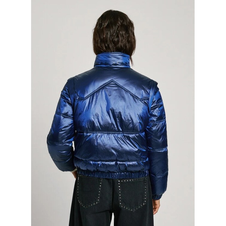 PLUMÍFERO METALIZADO MUJER PEPE JEANS MANGAS DESMONTABLES