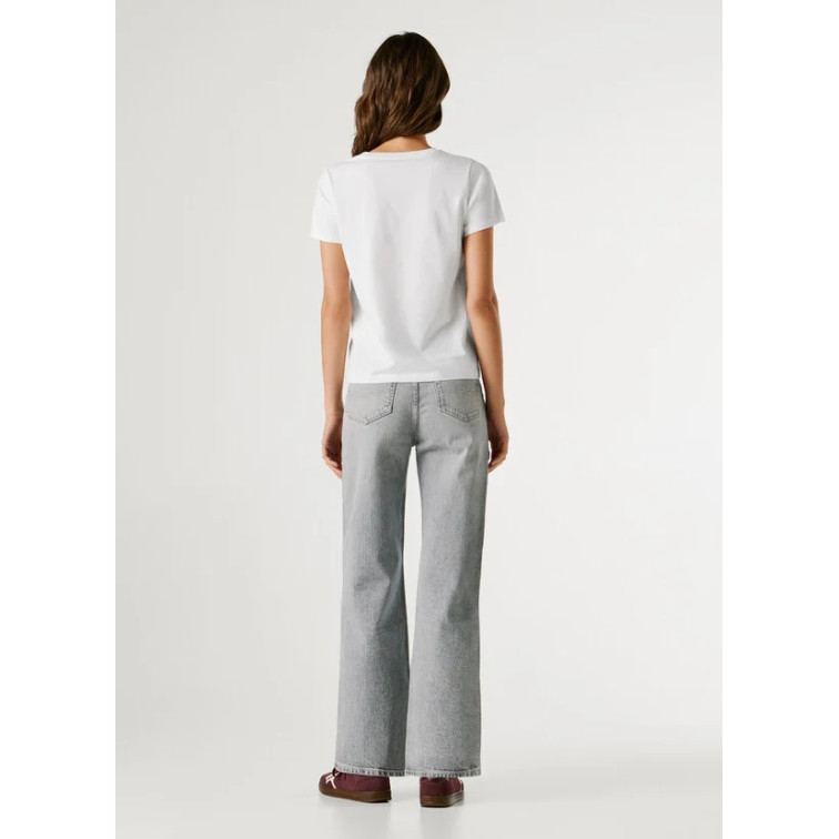 CAMISETA MUJER PEPE JEANS LOGO STRASS