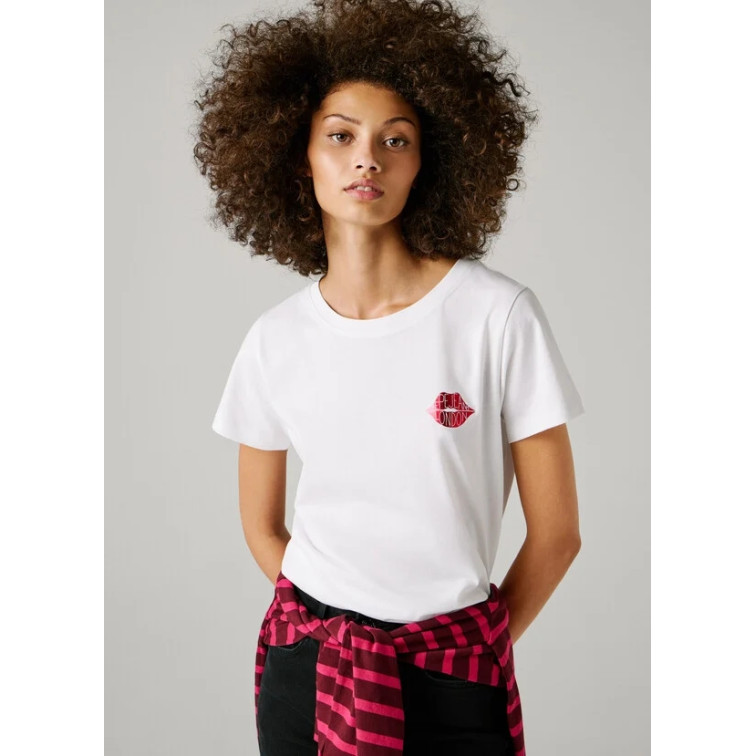 CAMISETA MUJER PEPE JEANS GRÁFICO ESTAMPADO