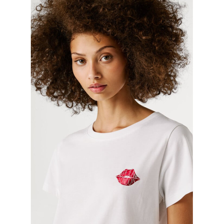 CAMISETA MUJER PEPE JEANS GRÁFICO ESTAMPADO