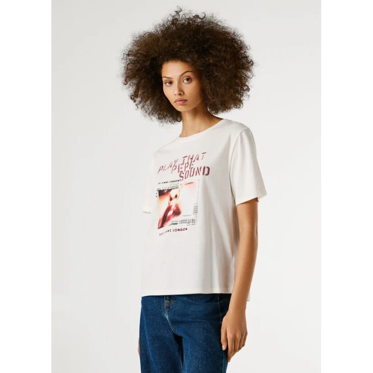CAMISETA MUJER PEPE JEANS GRÁFICO ESTAMPADO