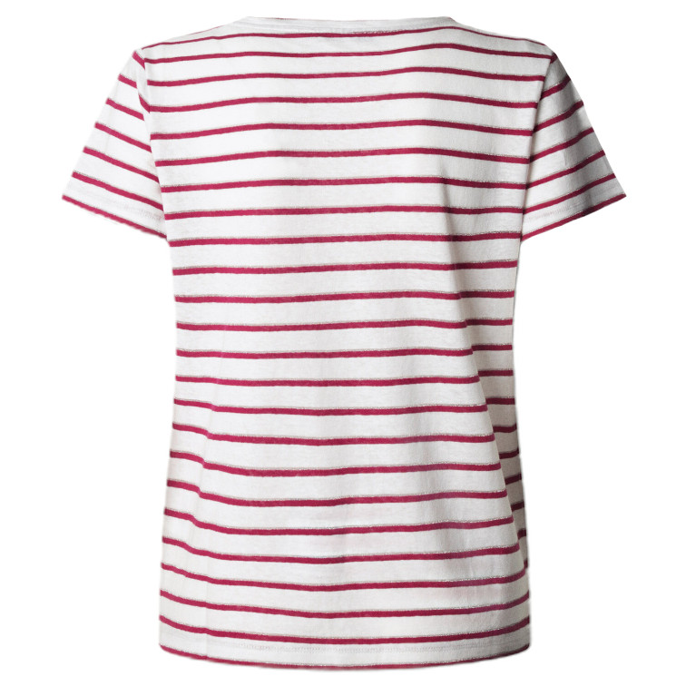 CAMISETA MUJER  PEPE JEANS MEGAN V NECK STRIPED
