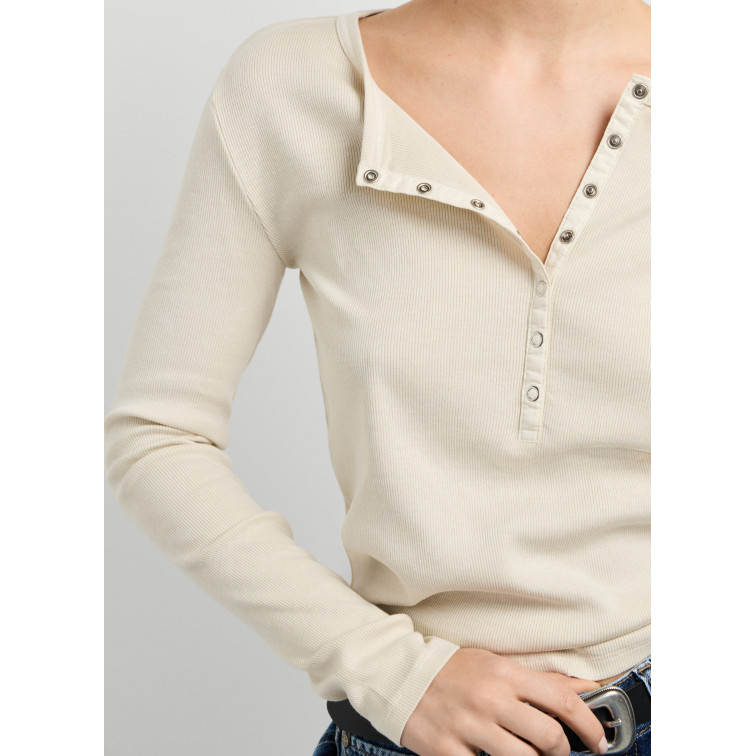 CAMISETA MUJER  PEPE JEANS BLANCA