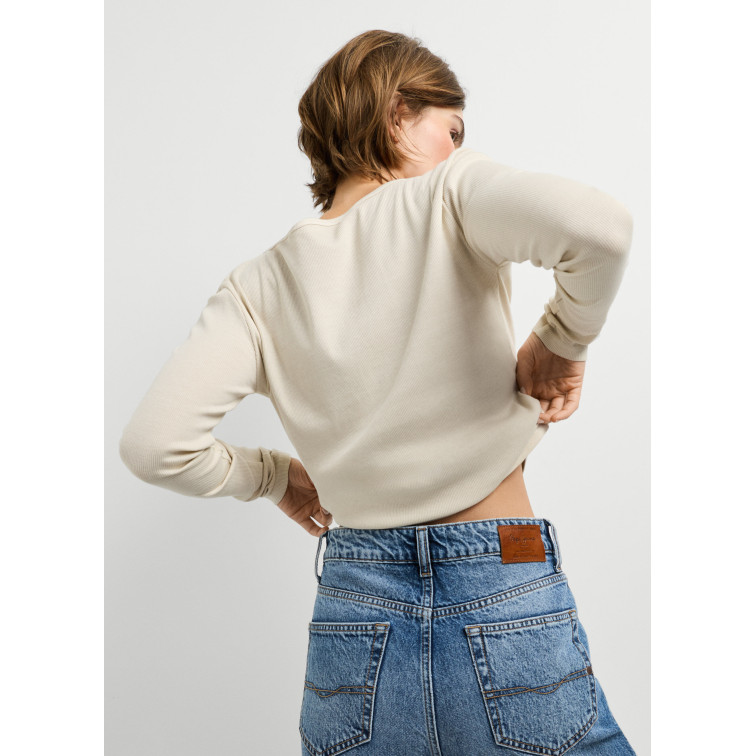 CAMISETA MUJER  PEPE JEANS BLANCA