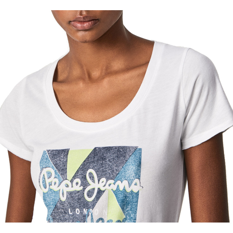 CAMISETA MUJER LOGO DESGASTADO PEPE JEANS DAFNE