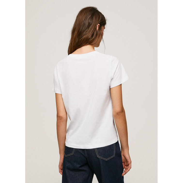CAMISETA LOGO FLORAL MUJER PEPE JEANS ROSEMERY