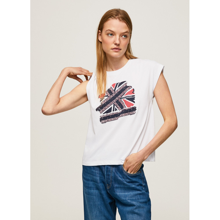 CAMISETA ESTAMPADO UNION JACK MUJER PEPE JEANS NATTY